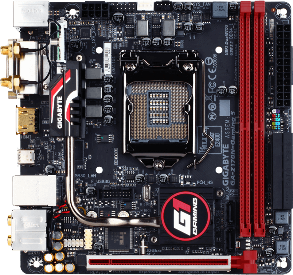 Gigabyte GA-Z170N-Gaming 5 Rev. 1.1 - Motherboard Specifications 